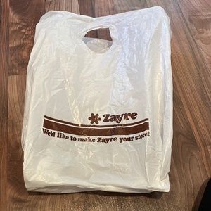 Vintage Zayre shopping bag (plastic)